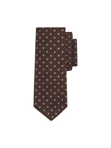Krawat Brooks Brothers brązowy