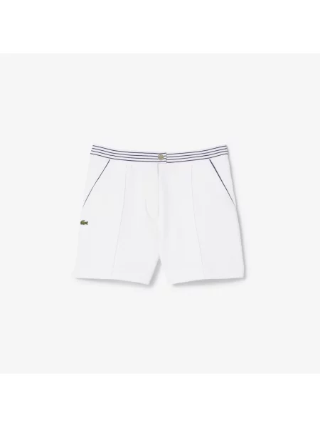 Lacoste Organiczne Szorty białe
