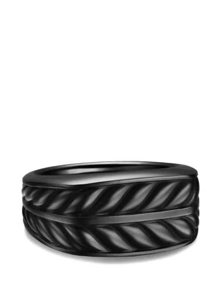 Пръстен David Yurman черно