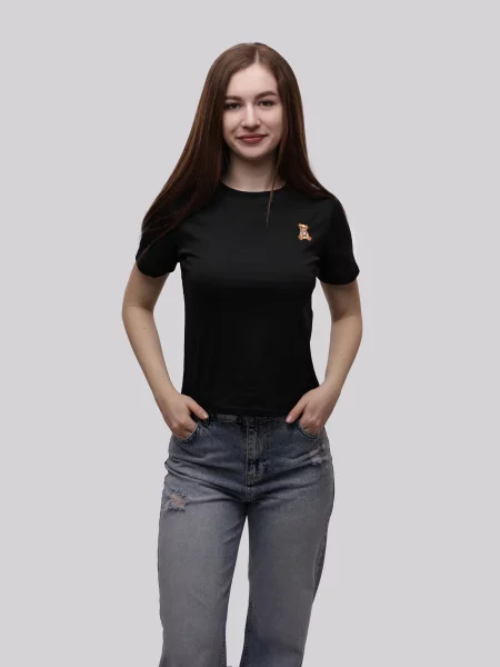 Футболка STREAM віскоза/поліестер чорний