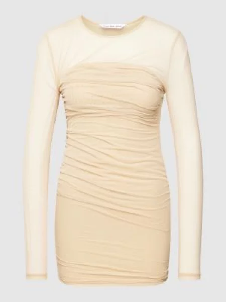 Sukienka mini z obszyciem z siateczki Calvin Klein Jeans