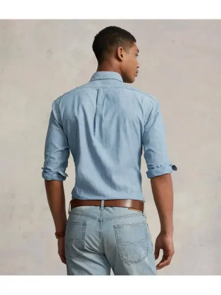 POLO RALPH LAUREN Cămașă | Custom fit | denim albastru
