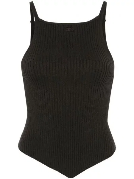 Top Courreges tricotate maro