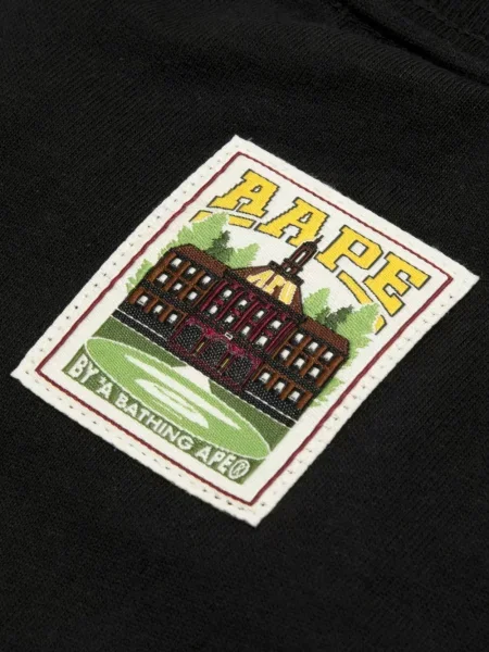 Tricou Aape By A Bathing Ape cu autograf negru