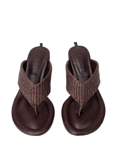 Papuci tip mules By Far roșu