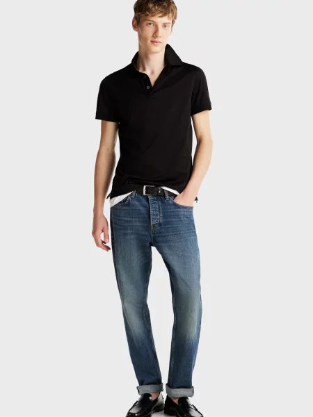 Поло Tommy Hilfiger черное