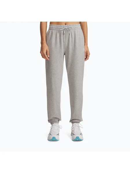 Spodnie Under Armour Sport Terry Jogger Mod gray light heather/white białe