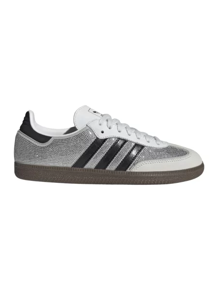 Sneakersy Adidas Originals skórzane z kamieniami szare