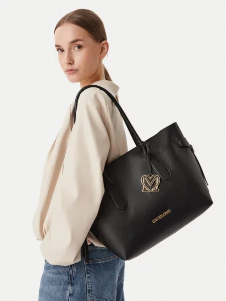 Ročna torba LOVE MOSCHINO črna