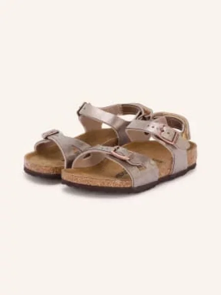 Birkenstock Sandály Rio As černošedá / růžového zlata