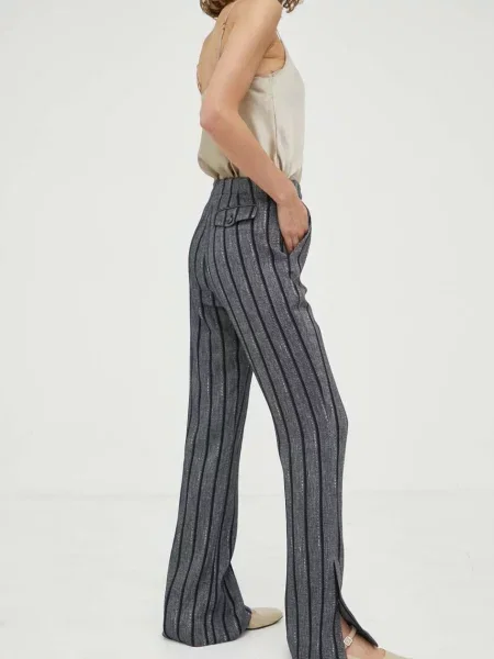 Day Birger et Mikkelsen pantaloni de trening cu amestec de in drept high waist negru