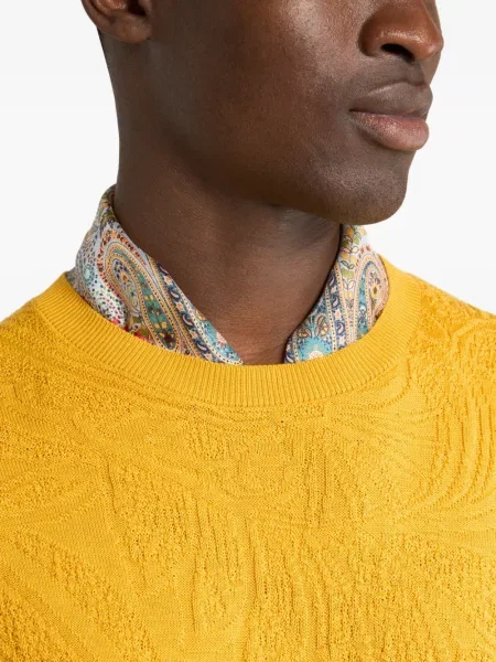 Μεταξωτός κασκόλ Etro με σχέδιο paisley κόκκινο