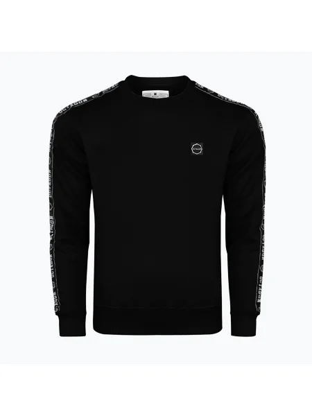 Hanorac cu glugă Octagon Stripe pentru bărbați negru