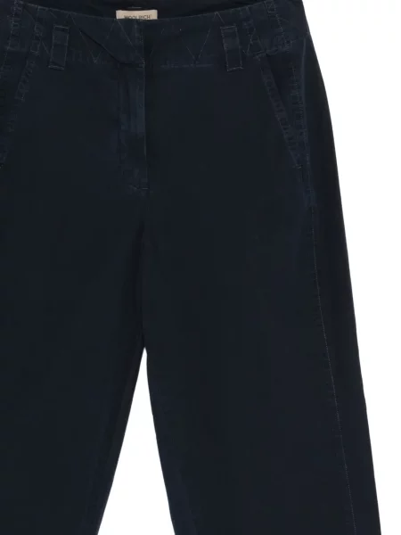 Pantaloni Woolrich din poplin conici albastru