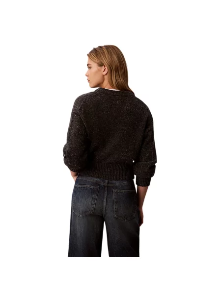 Sweter Calvin Klein wełniany szary