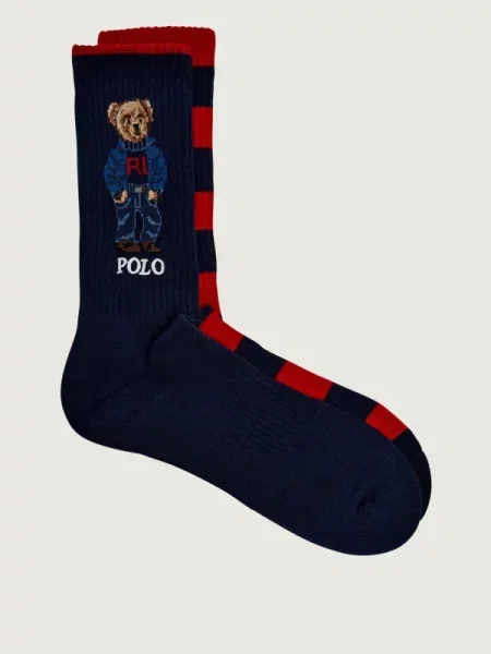 Hosszú zoknik Polo Ralph Lauren Sötétkék kék