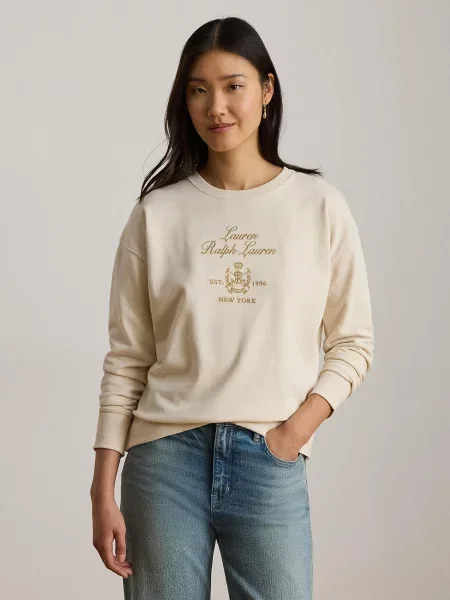 Lauren Ralph Lauren Mikina EASY FRENCH krémová