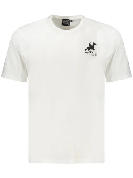 Polo U.s. Grand Polo cu mâneci scurte alb