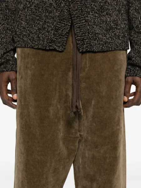 Pantaloni Uma Wang de catifea cord maro