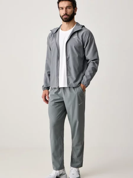 Nike pantaloni de antrenament pentru bărbați Form Dri-FIT gri