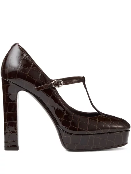 Pantofi cu toc Jimmy Choo maro