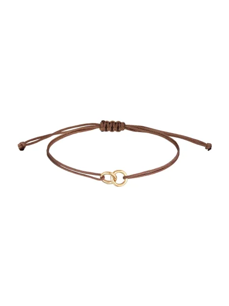 ELLI Zapestnica Geo rjava zlata