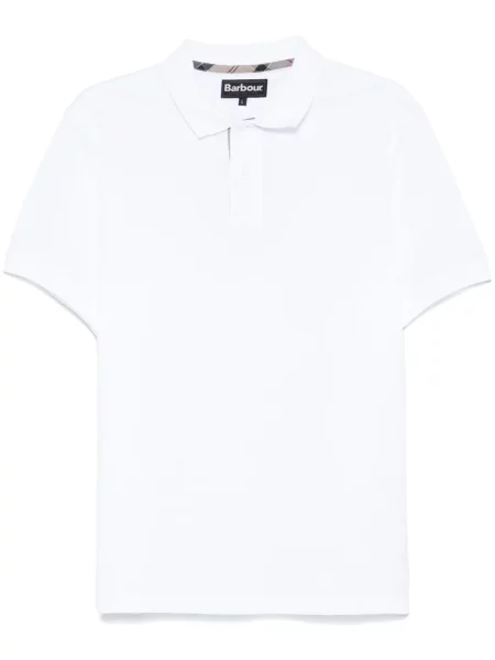 Polo Barbour în carouri alb