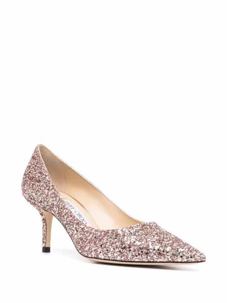 Полуотворени обувки Jimmy Choo розово
