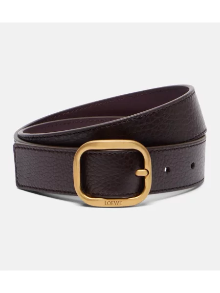 Kožni remen Loewe bordo