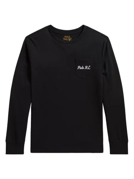 Поло тениска Polo Ralph Lauren черно