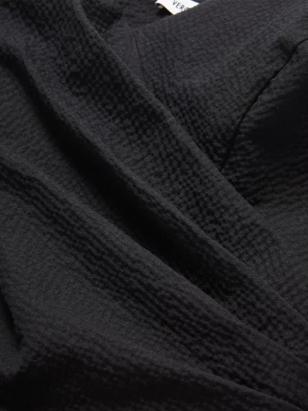 Bluză Veronica Beard asimetrică negru