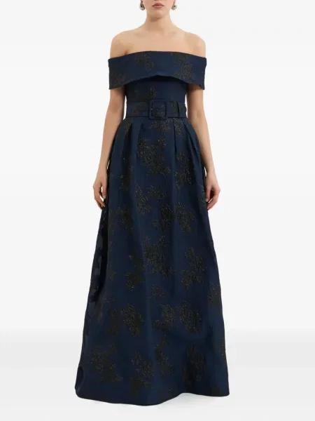 Rochie Rebecca Vallance cu model floral albastru