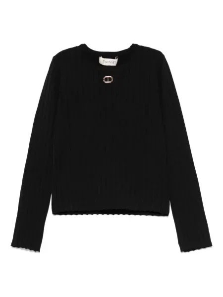 Top dziecięcy Twinset czarny