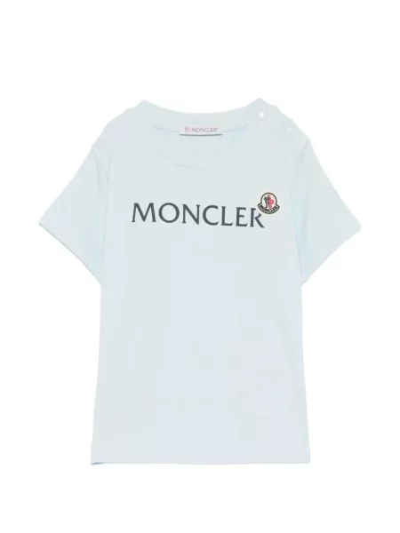 Koszulka dziecięca Moncler Grenoble niebieska