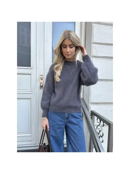 Moherowy sweter Opal Studio szary