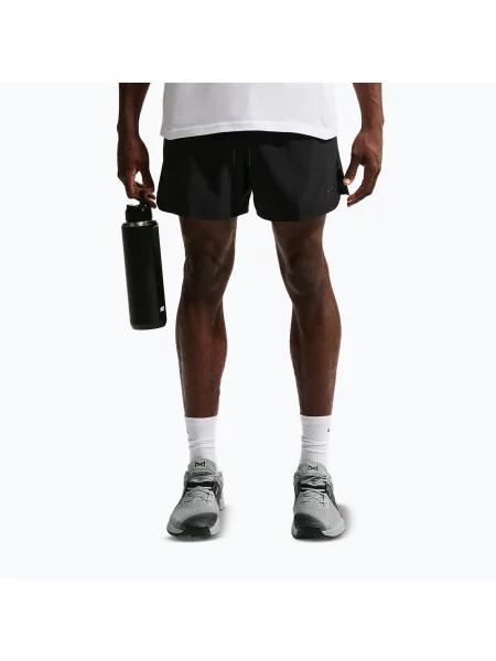Pantaloni scurți de antrenament pentru bărbați Nike N.A.C. Dri-Fit 5" black/black/dark smoke grey negru