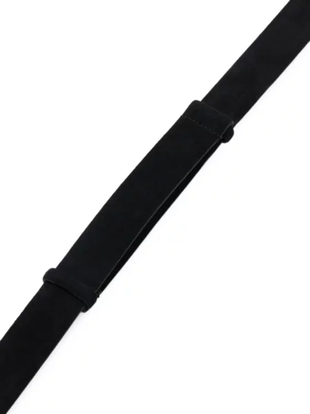 Cu centură curea Ba&sh din piele de căprioară negru