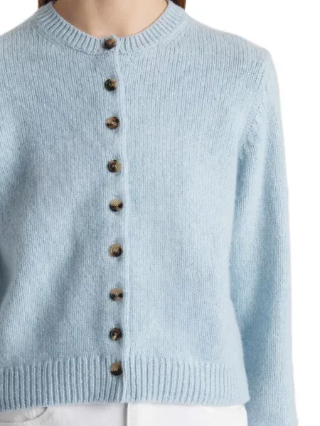Cardigan Khaite din cașmir albastru