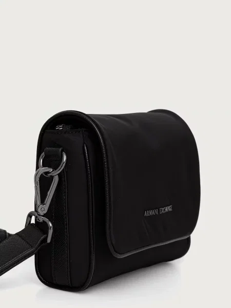 Armani Exchange geantă mică de umăr pentru bărbați negru