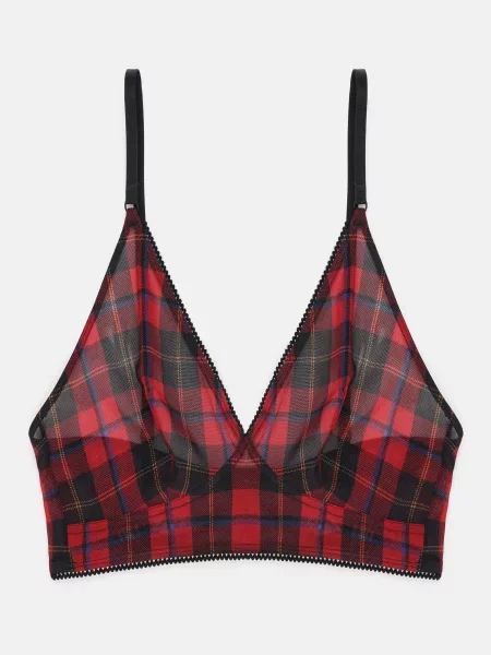 Бюстгальтер Monki червоний/чорний чорний