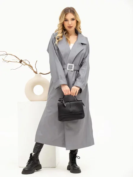 ISSA Plus Пальто сірий