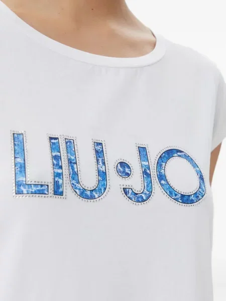 Rochie mini Liu Jo cu imagine de costum mini alb