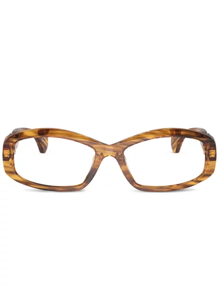 Pravokutne sunčane naočale Alain Mikli smeđa