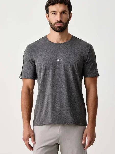 BOSS tricou loungewear pentru bărbați din cu Unique T-Shirt gri