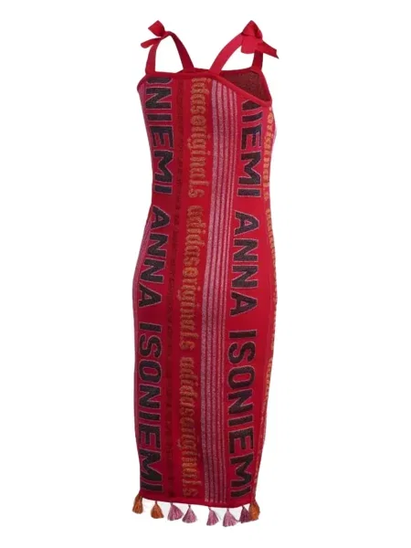 Pruhované krajkové pruhované tričko Adidas s vázáním šedé