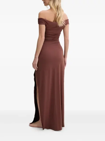 Rochie maxi Bond Eye de costum maro