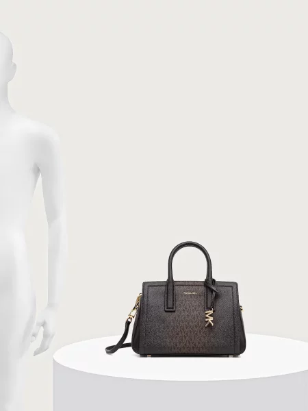 MICHAEL Michael Kors чанта crossbody дамска от имитация на кожа LAILA кафяво