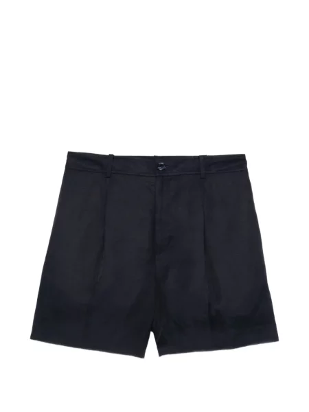 Pantaloni scurți Lauren Ralph Lauren plisate albastru