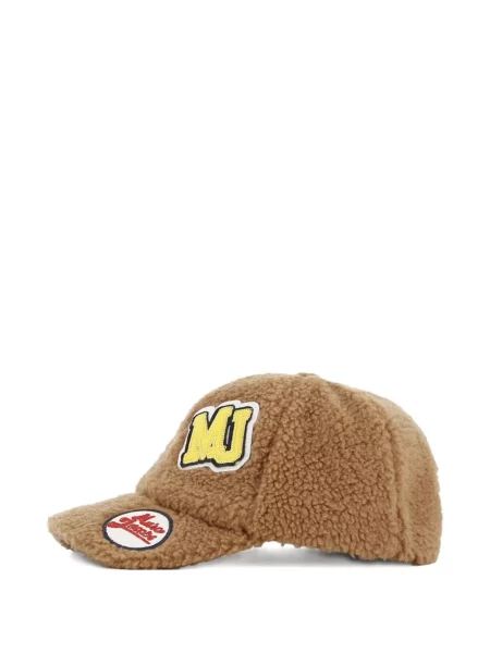 Czapka z daszkiem dziecięca Marc Jacobs brązowa