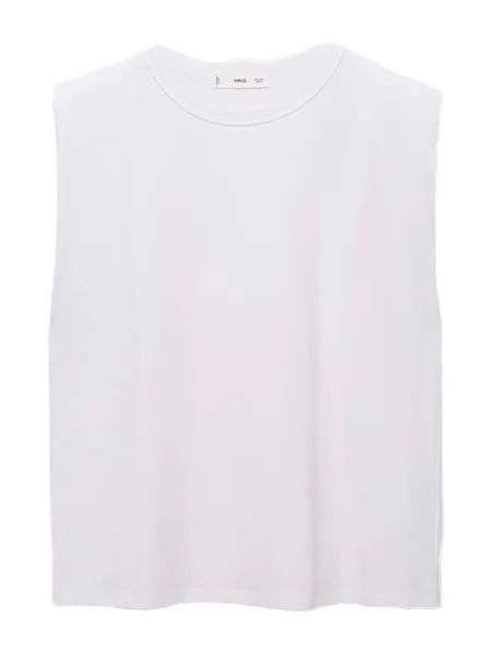 MANGO Tricou VIRI' alb